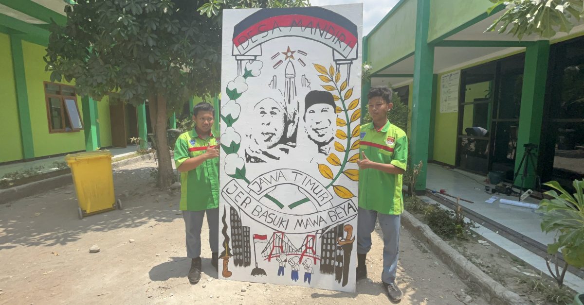 SMKN 1 Mejayan Mengikuti Lomba Mural Dalam Rangka HUT KE – 78 Prov ...