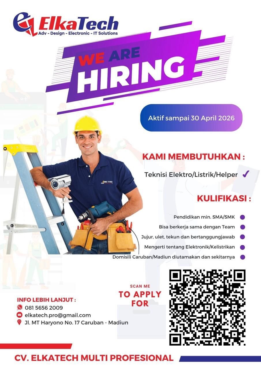 Lowongan Pekerjaan, Kesempatan Karier untuk Lulusan SMK/SMA di Bidang Teknik